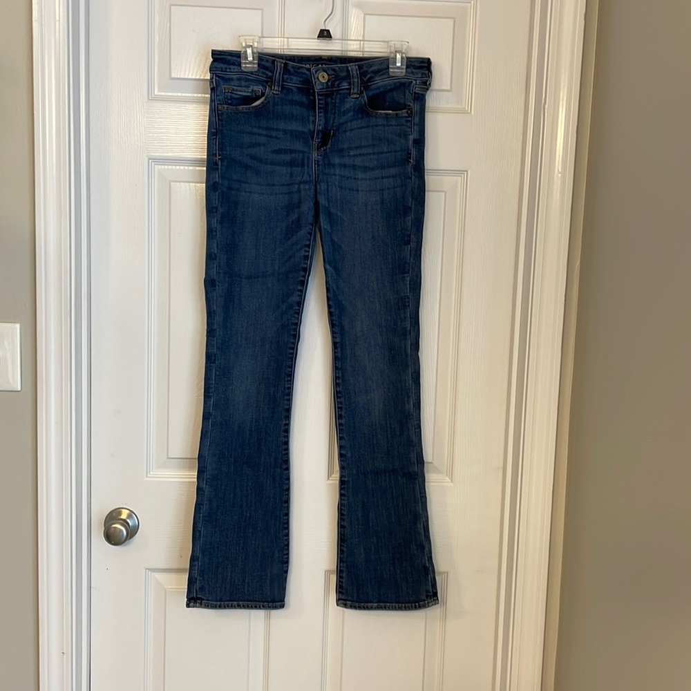 American Eagle Skinny Kick Jeans 8 Long